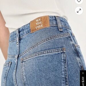 We The Free Light Blue Straight Leg Jeans